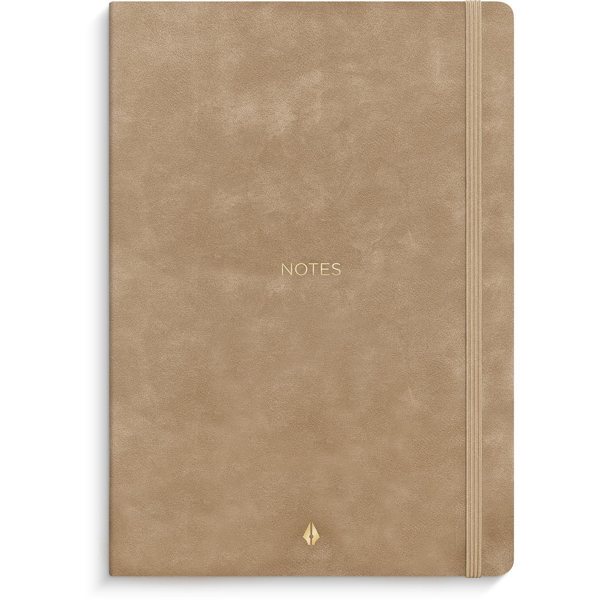 Anteckningsbok Burde Deluxe Smooth A5 Beige 80 Blad