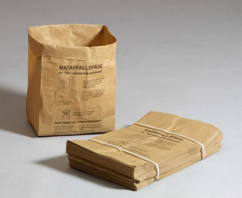 Matavfallspåse Jonsac Papper 20/15x36 cm 9L 80st