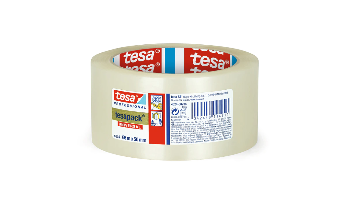 Packtejp Tesa PP 4024 Transparent 50mm x 66m