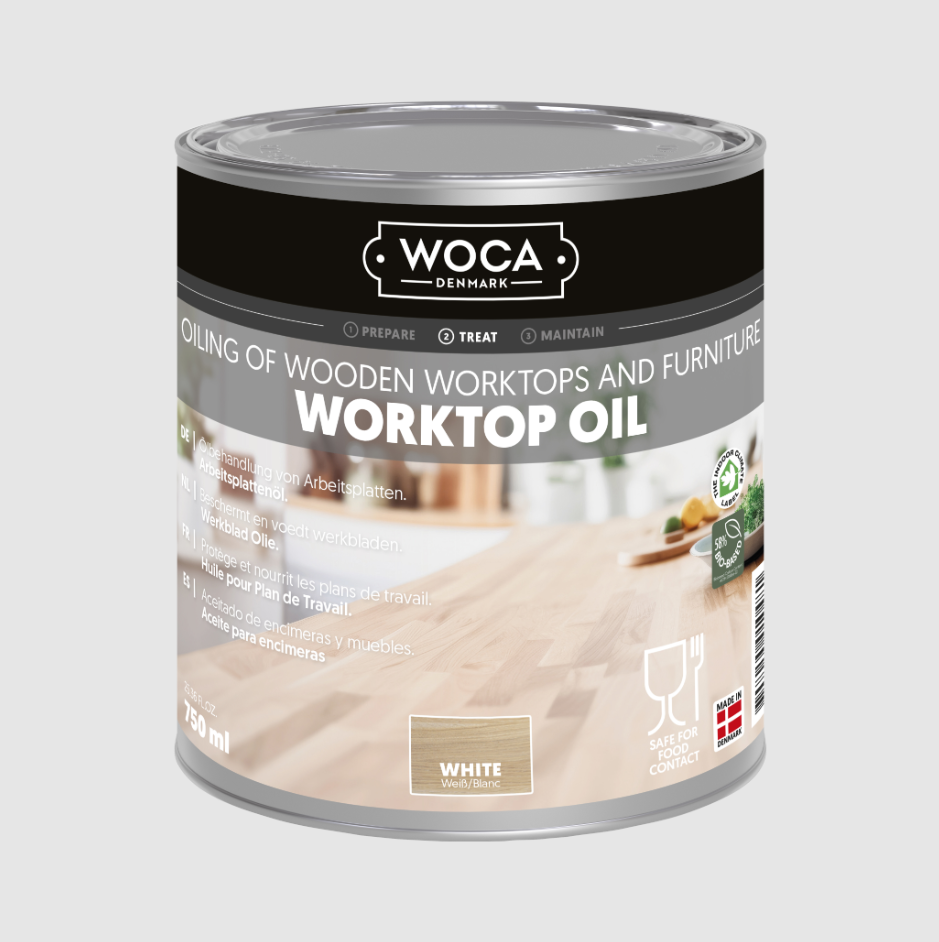 Trävårdsolja Woca Vit 750ml