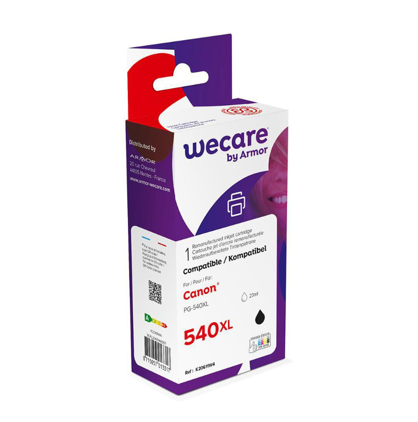 Bläckpatroner Wecare Canon PG-540XL Svart