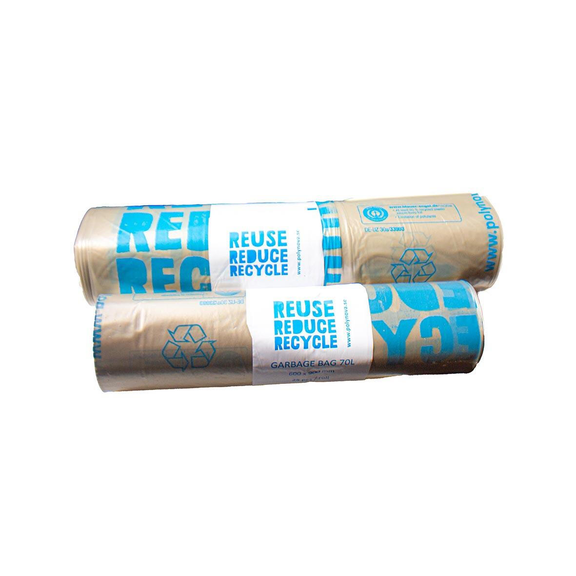 Sopsäck Polyblue LDPE 40my Transparent 125L 75x115cm 25st/rl