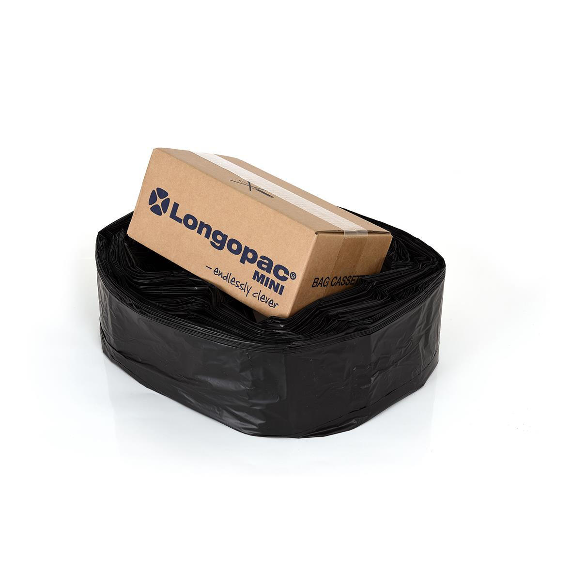 Sopsäcksslang Longopac Mini Strong Svart 45m