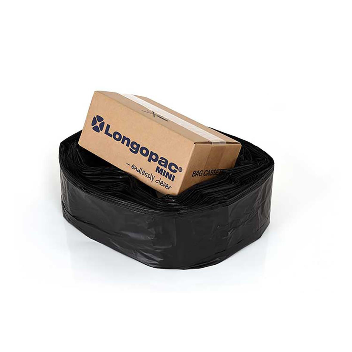 Sopsäcksslang Longopac Mini Extra Strong Svart 35m