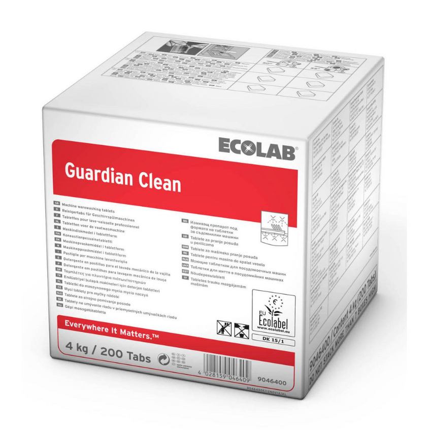Maskindiskmedel Ecolab Guardian Clean 4kg/200tabs