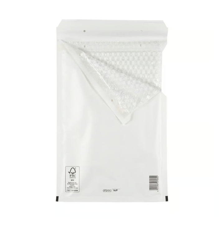 Bubbelpåse Mail Lite D1 Vit 180x265mm 10st