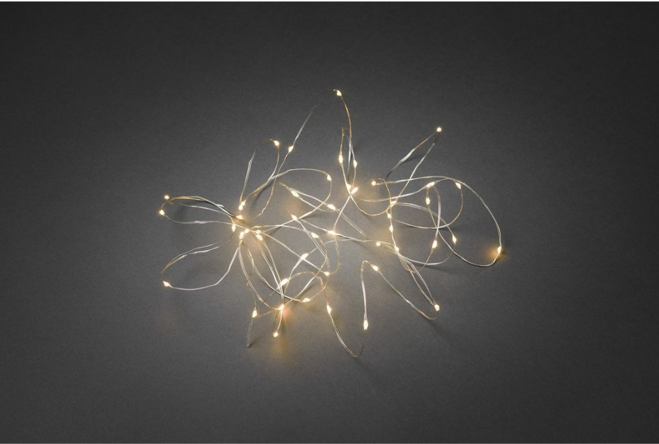 Ljusslinga Konstsmide 50 Amber LED Silver 4.9m