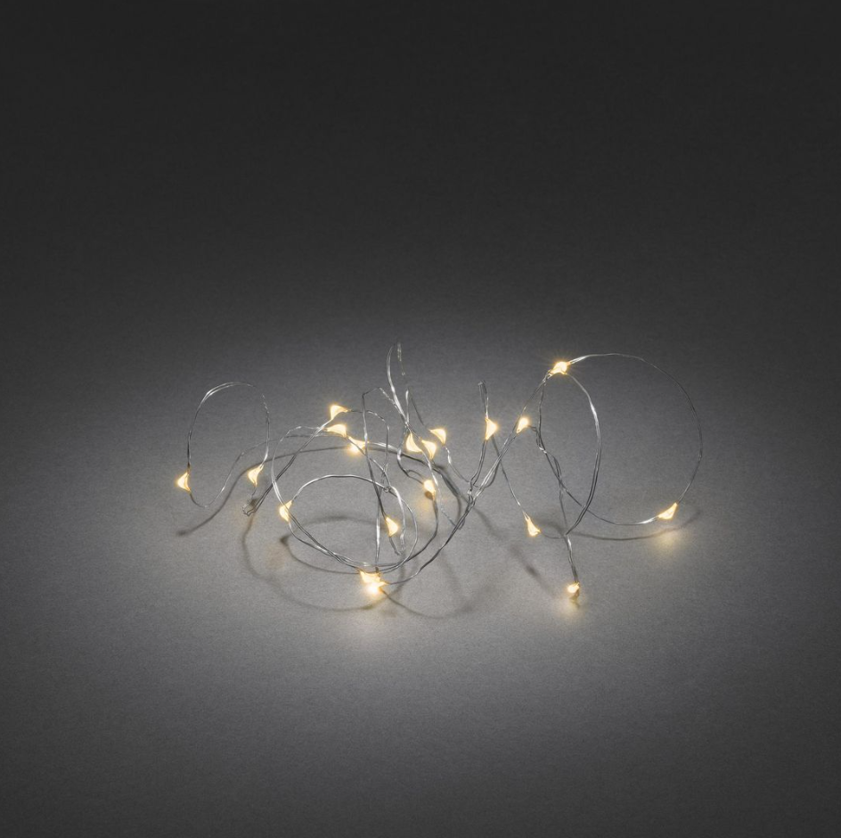 Ljusslinga Konstsmide 40 Amber LED Silver 3.9m