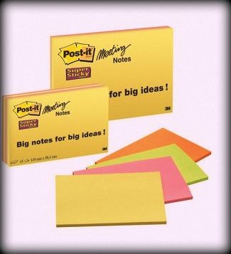 Notisblock Post-it SuperSticky Meeting Notes 203x152mm 45blad