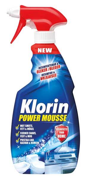 Desinfektionsmedel Klorin Power Moussespray 500ml extra bild 1 Desinfektionsmedel Klorin Power Moussespray 500ml extra bild 1