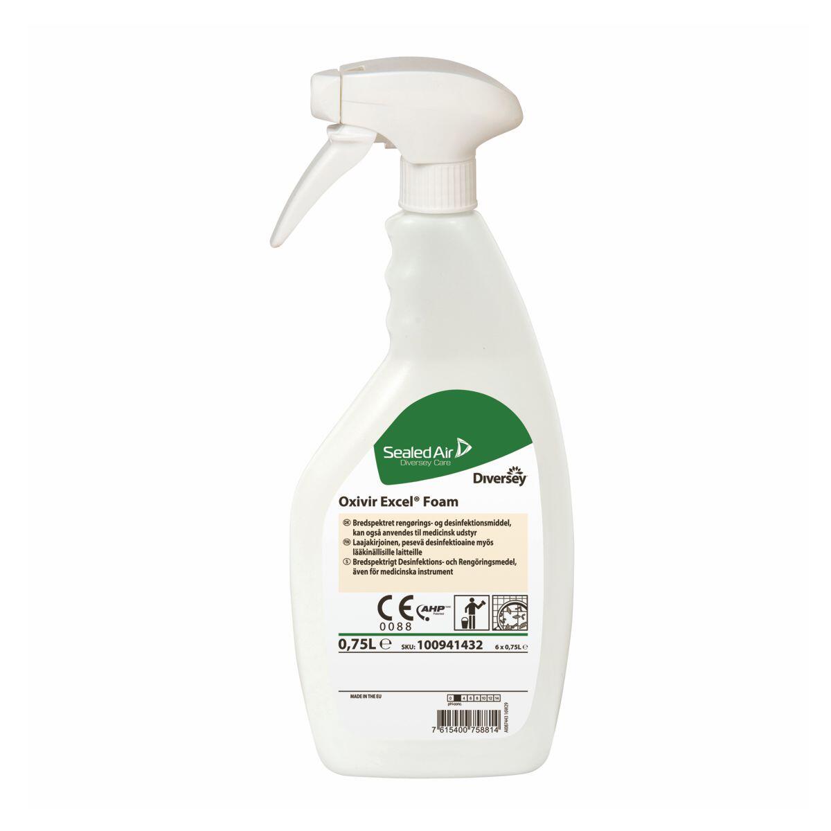 Rengöringsmedel Diversey Oxivir Excel Foam 750ml