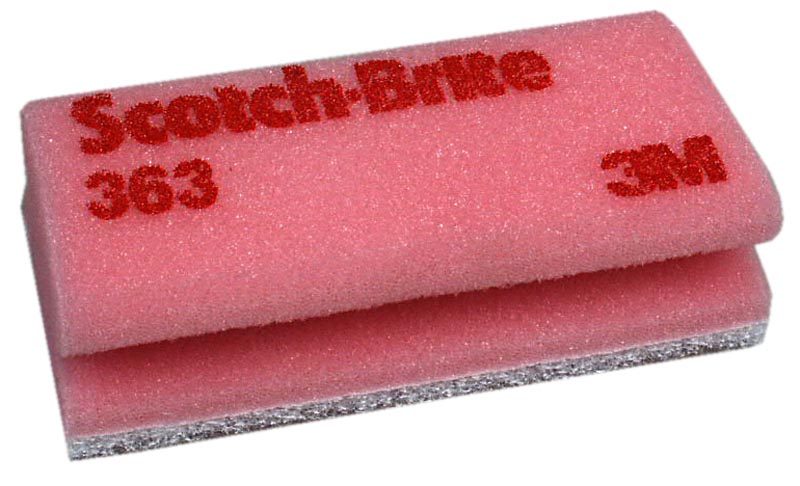 Skursvamp 3M Scotch-Brite 363 Rosa/Vit 7x15cm