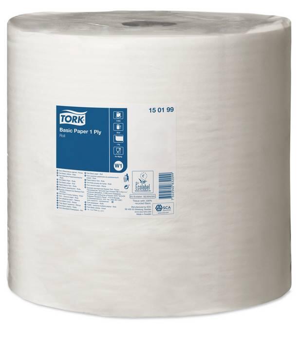 Handtrokrulle Tork till Industritorkrulle W1 Vit 1150m