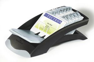 Visitkortshållare Durable Visifix Desk Vegas för 200 Visitkort Svart