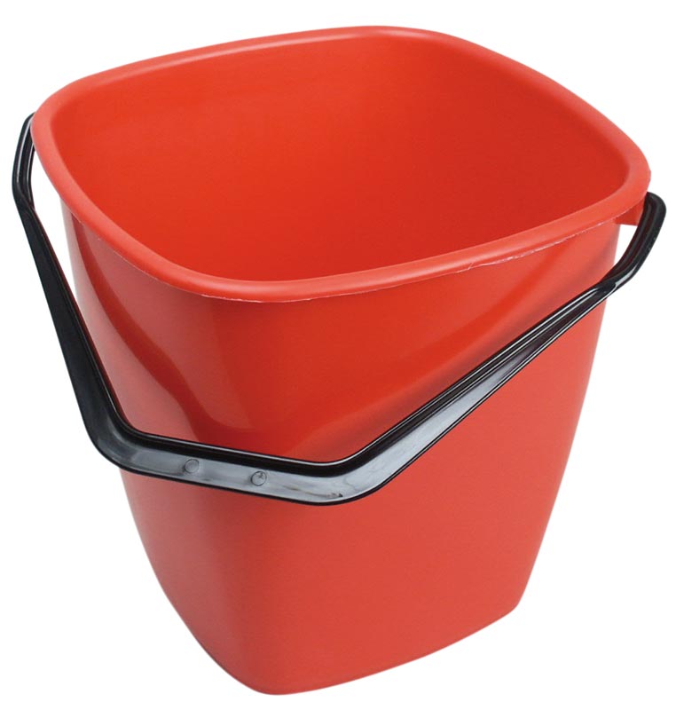 Hink Durable Fyrkantig Röd 14L