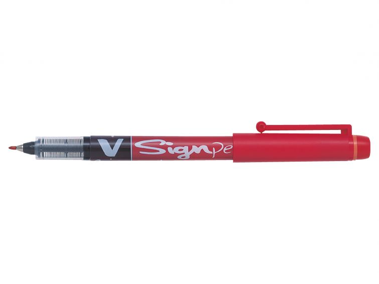 Finelinerpenna Pilot V-Sign Röd 2.0mm