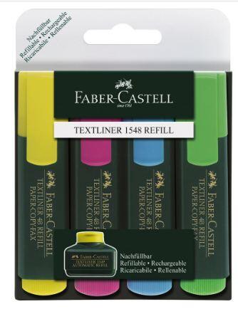 Överstrykningspenna Faber Castell 4-Färger