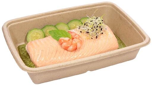 Salladsskål Rektangulär Komposterbar Bagasse 950ml 75st Salladsskål Rektangulär Komposterbar Bagasse 950ml 75st