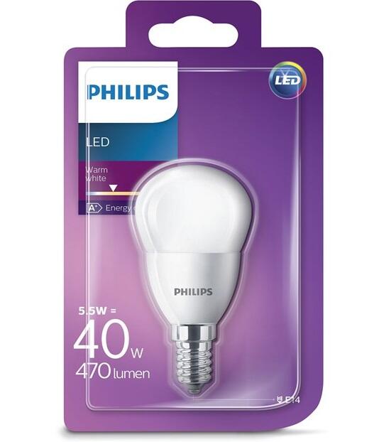 Led Klot Lampa Philips Frostad E14 40W