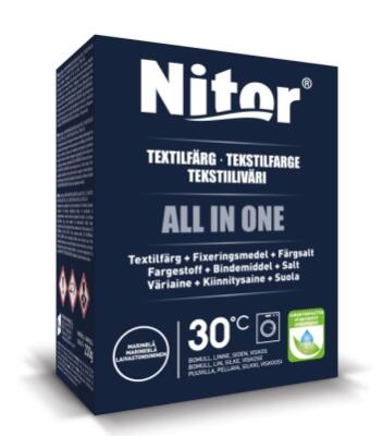 Textilfärg Fixor by Nitor All in One Marinblå 350g