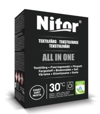 Textilfärg Fixor by Nitor All in One Svart