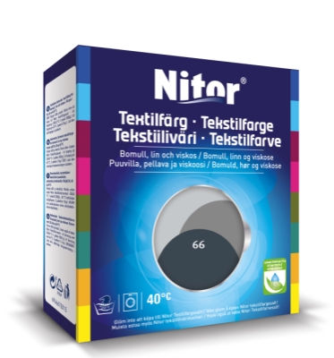 Textilfärg Nitor Antracit 66