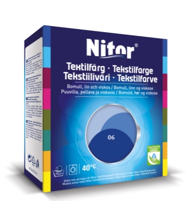 Textilfärg Nitor Blåklint 06