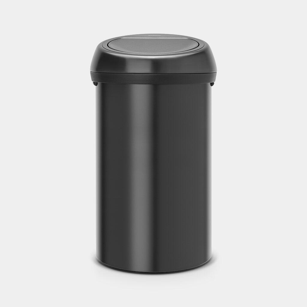 Papperskorg Brabantia Touch Bin Matt Svart 60L