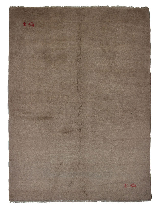 Handknuten Persisk matta Gabbeh Shiraz Ull Beige 173x250cm