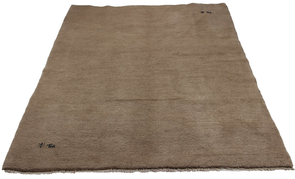 Handknuten Persisk matta Gabbeh Shiraz Ull Beige 175x223cm