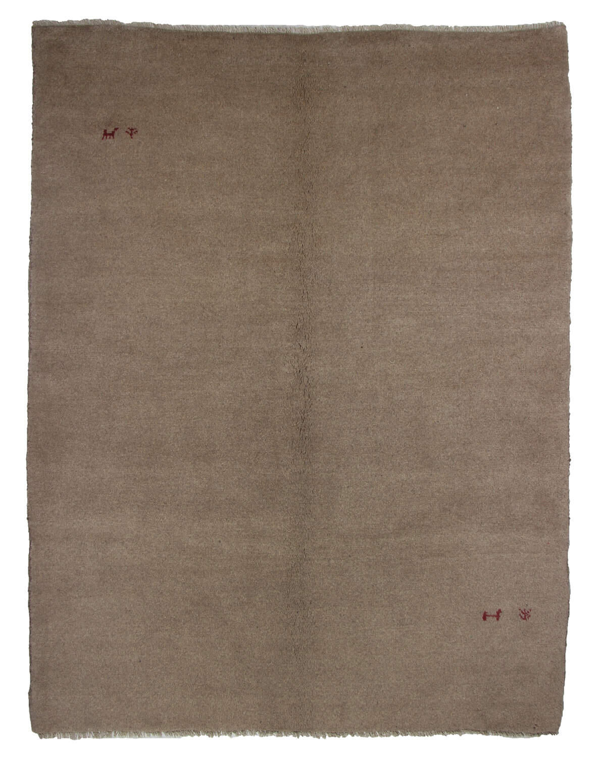 Handknuten Persisk matta Gabbeh Shiraz Ull Beige 175x235cm