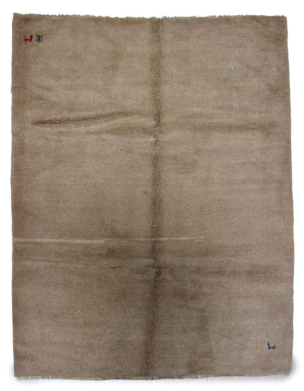 Handknuten Persisk matta Gabbeh Shiraz Ull Creme 186x240cm