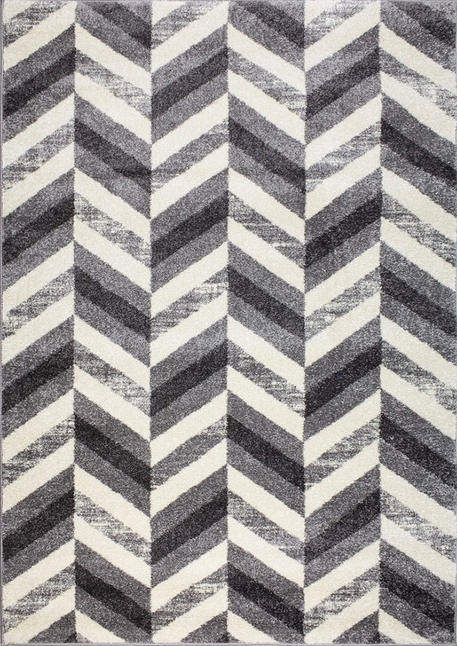 Matta D-sign V1161 Grå/Vit 80x120cm