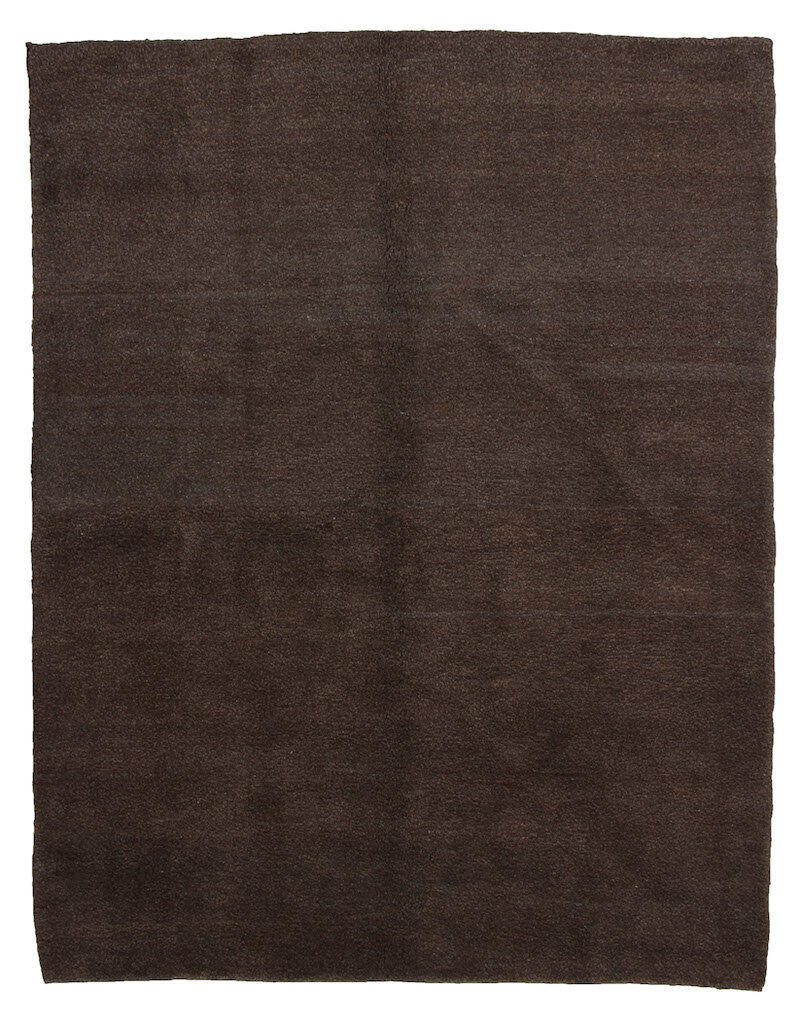 Handknuten Persisk matta Gabbeh Shiraz Ull Brun 154x194cm