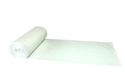 Plastsäck Polyeten Vit 125L 30my 25st/rl
