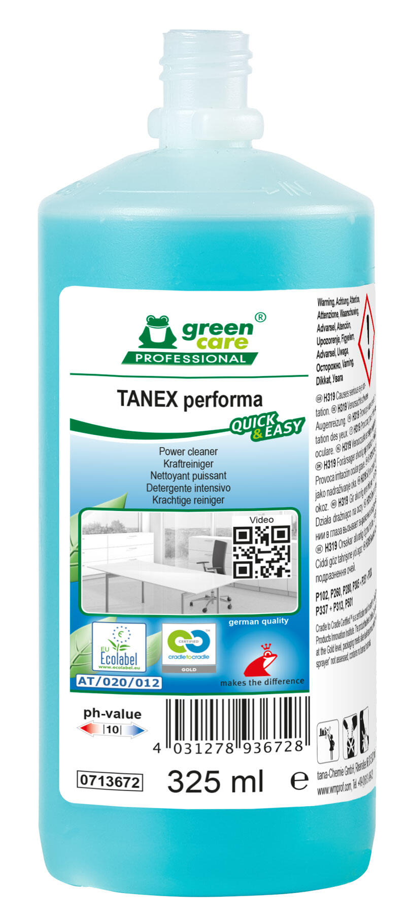 Grovrent Green Care Tanex Performa Quick och Easy 325ml