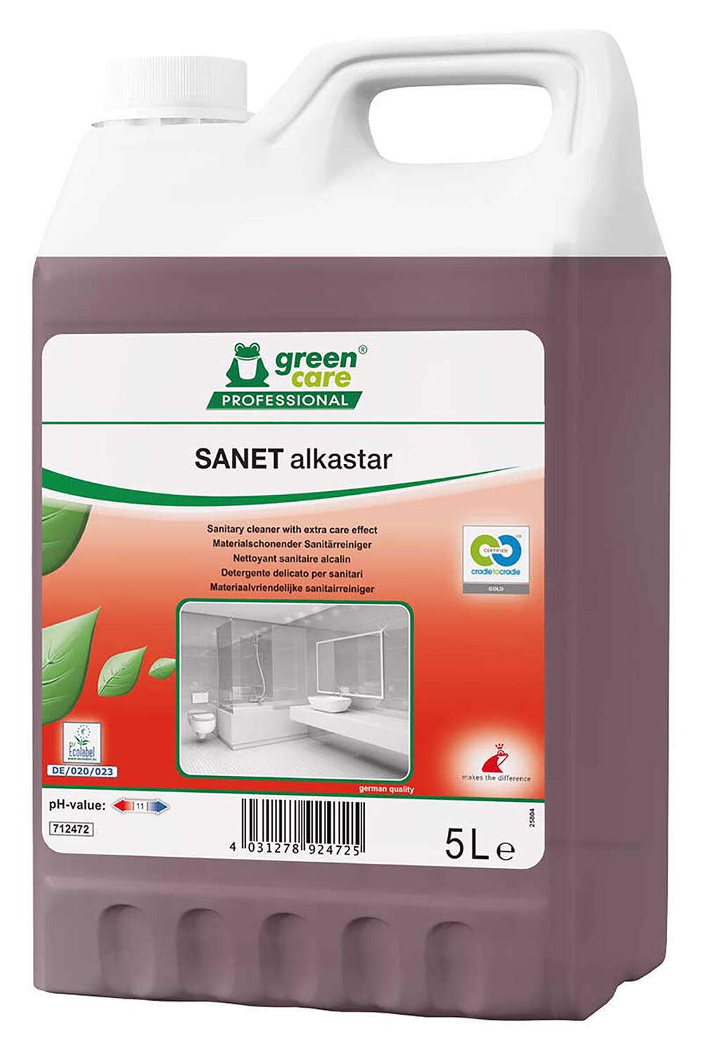 Sanitetsrent Green Care Sanet Alkastar 5L