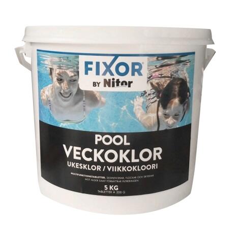 Veckoklor Nitor Fixor för Pool 5kg