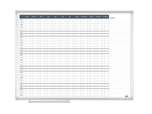 Planeringstavla 2x3 Årsplan 120x90cm