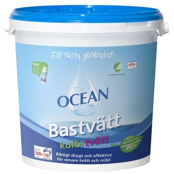 Pulvertvättmedel Ocean Bastvätt Kulör Hink Parfymerad 6.2kg