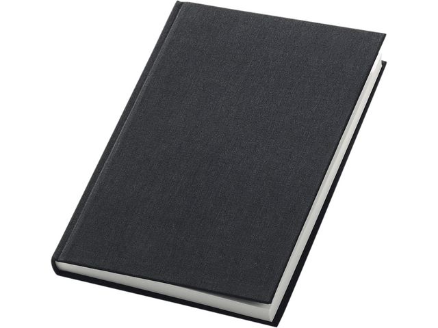 Anteckningsbok Burde Linne Linjerat A4 Svart 96Blad