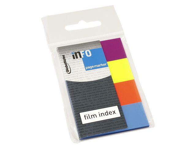 Märkflik Info Index Notes 4 Färger Plast 20x50mm