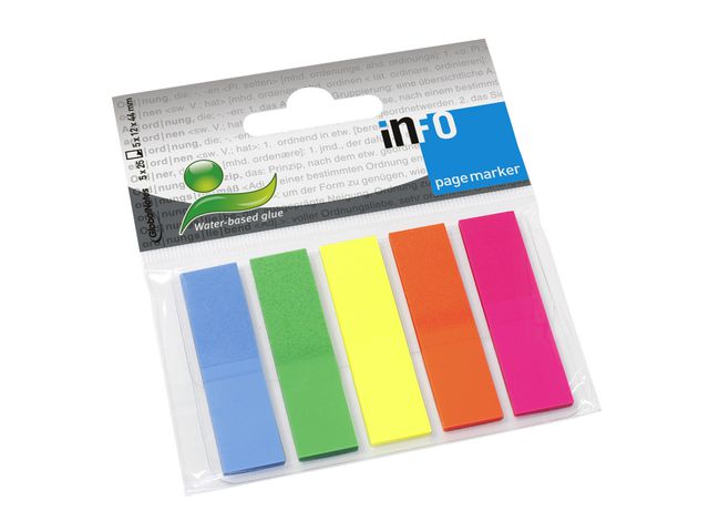 Märkflik Info Index Notes 5 Färger 12x44mm
