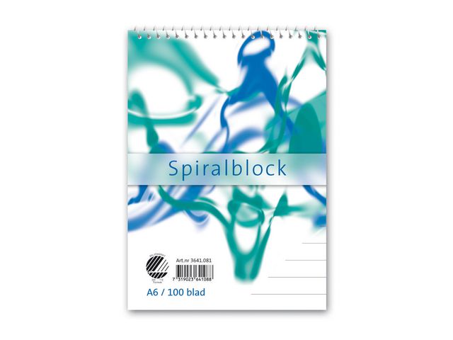 Spiralblock Linjerat A6 60g 100 Blad