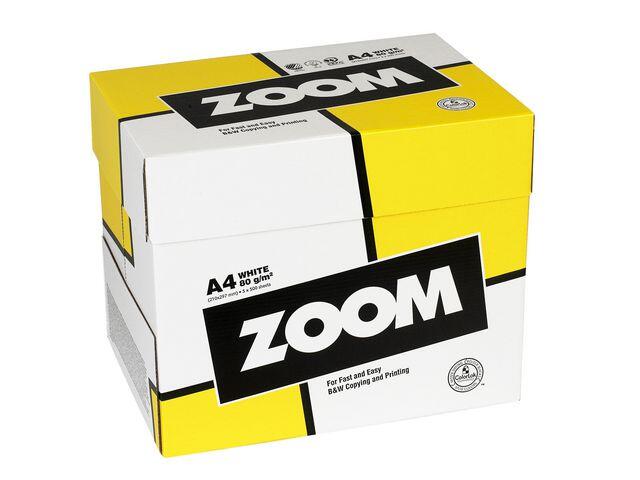 Kopieringspapper Zoom Hålat A4 80g 5x500st