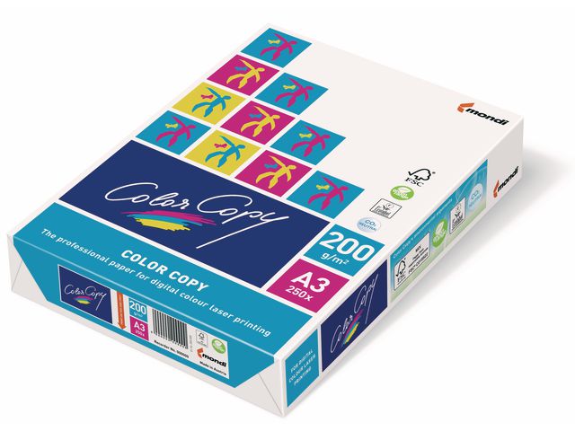 Kopieringspapper Color Copy Ohålat A3 200g 250st