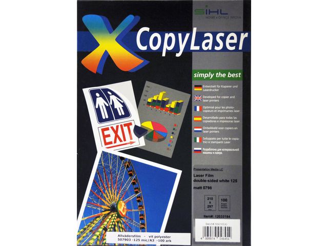 Allvädersfilm 125my A4 100st