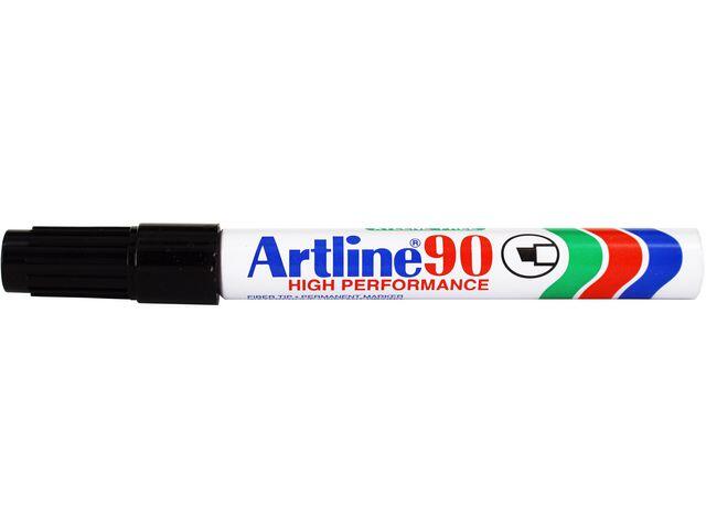 Märkpenna Artline 90 Permanent Snedskuren Spets Svart 5mm