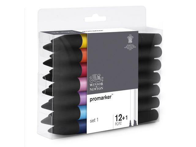 Märkpenna Winsor & Newton Promarker Klara Färger Fine/Broad 12st