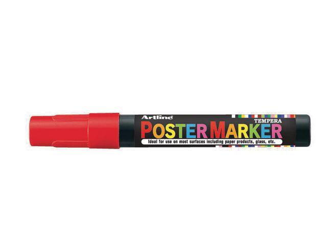 Märkpenna Artline Postermarker Rund Röd 2mm